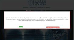 Desktop Screenshot of centroortopedicotrentino.it